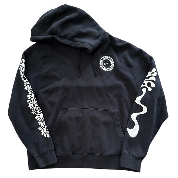 Nike Other - Nike Mens Sportswear Black Groovy Psychadelic Sweatshirt Hoodie Size XL 70's